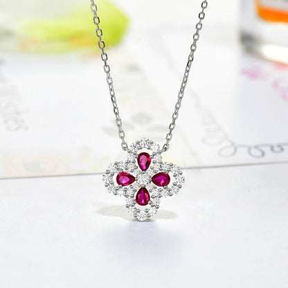 [Moco]LOOP NECKLACE FULL MOTIF DIAMOND 16MM MULTIPLE COLORS