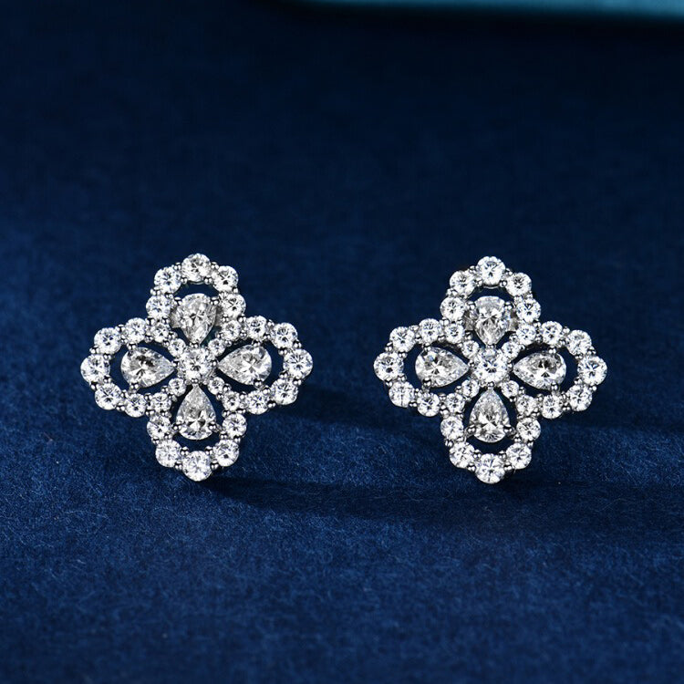 [Moco]LOOP EARRINGS FULL MOTIF DIAMOND 16MM