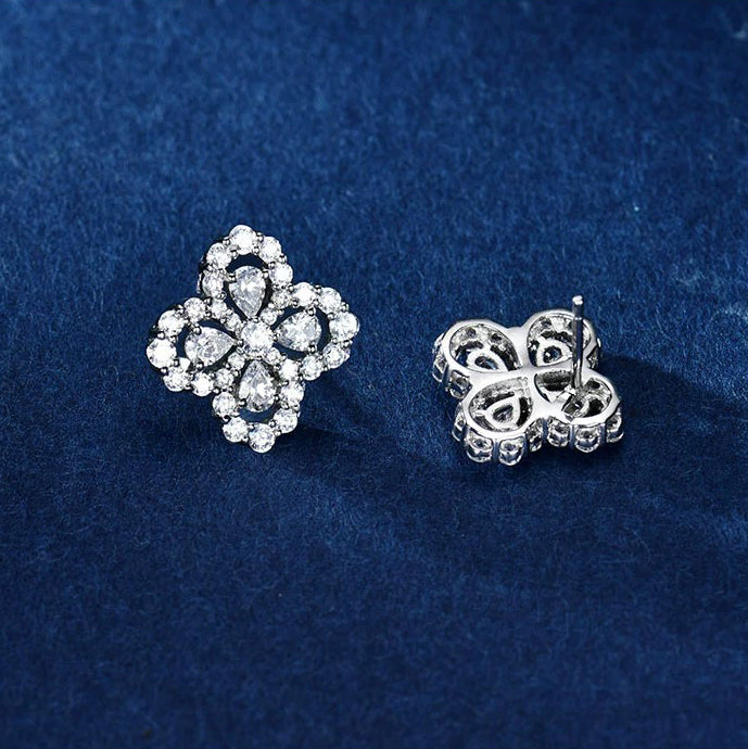 [Moco]LOOP EARRINGS FULL MOTIF DIAMOND 16MM