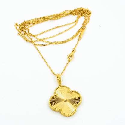 [Moco]CLOVER 25MM PEDANT NECKLACE GOLD