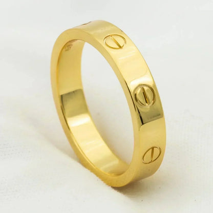 [Moco]LOVE RING 4MM 1 DIAMOND GOLD