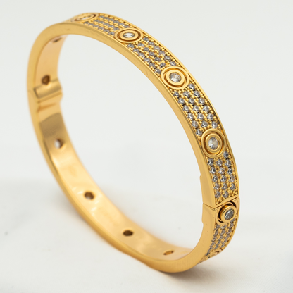 [Moco]LOVE BRACELET 6.1MM DIAMOND-PAVED 10 BIG DIAMONDS