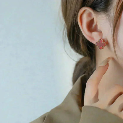 [Moco]CLOVER MEDIUM 1 MOTIFS CARNELIAN  EARRINGS