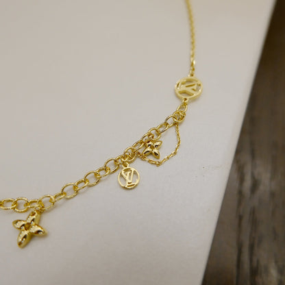 [Moco]BLOOMING SUPPLE NECKLACE BRASS