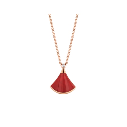 [Moco]DREAM NECKLACE CARNELIAN 1 DIAMOND