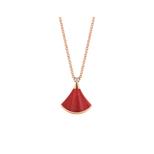 [Moco]DREAM NECKLACE CARNELIAN 1 DIAMOND