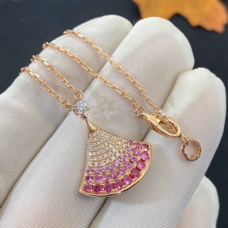 [Moco]DREAM NECKLACE PINK GOLD PINK DIAMOND