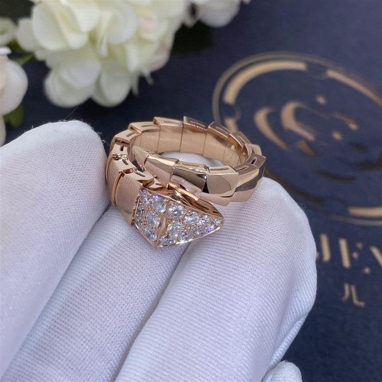 [Moco]SERPENTI RING PINK GOLD DIAMOND