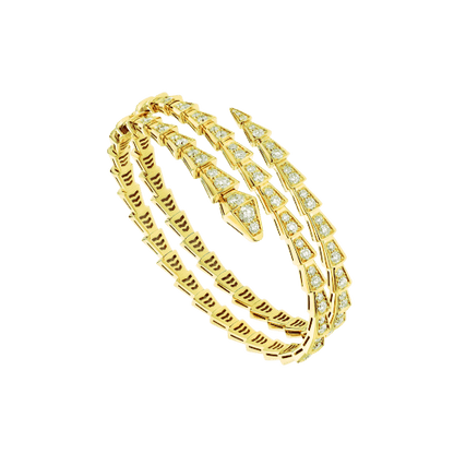 [Moco]SERPENTI BRACELET GOLD DIAMOND DOUBLE ROW