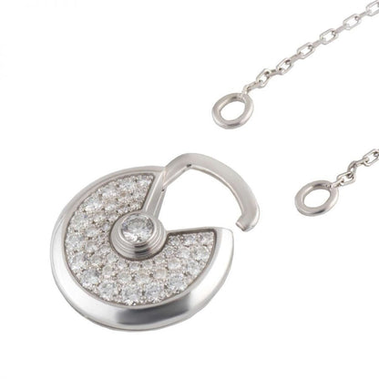 [Moco]AMULETTE SILVER FULL DIAMOND NECKLACE