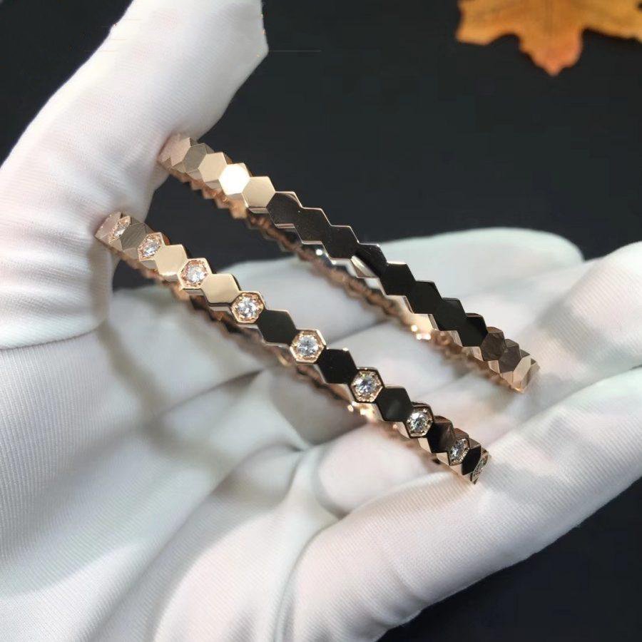 [Moco]BEE LOVE PINK GOLD DIAMOND BRACELET