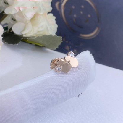 [Moco]BEE LOVE PINK GOLD DIAMOND EARRINGS