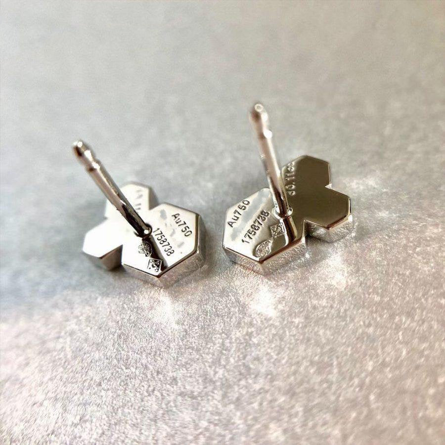 [Moco]BEE LOVE SILVER DIAMOND EARRINGS