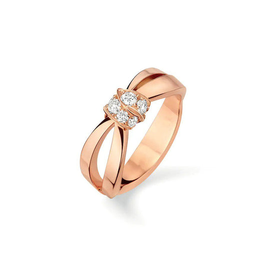 [Moco]LIENS RING PINK GOLD DIAMOND