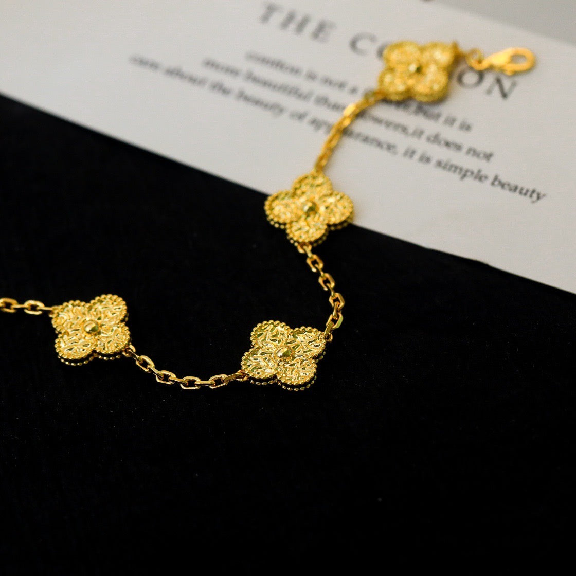 [Moco]CLOVER 5 MOTIFS BRONZING BRACELET