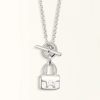 [Moco]POP H PEDANT SILVER NECKLACE