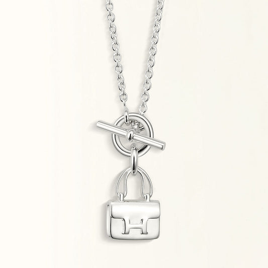 [Moco]POP H PEDANT SILVER NECKLACE