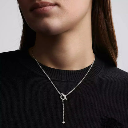 [Moco]FINESSE SILVER DIAMOND NECKLACE