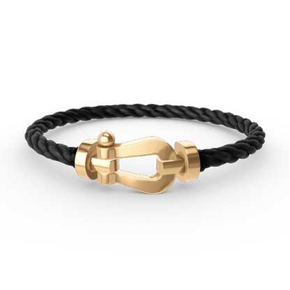 [Moco]FORCE LARGE HORSESHOE NO DIAMOND BRACELET GOLD