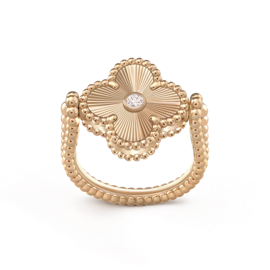 [Moco]CLOVER RIVERSIBLE ROSE GOLD RING