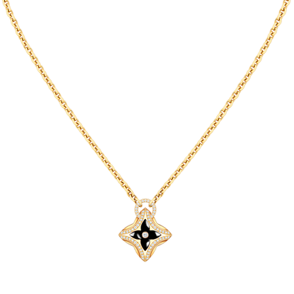 [Moco]STAR PEDANT PINK GOLD DIAMOND NECKLACE