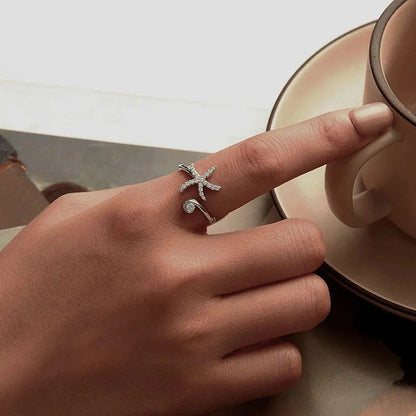 Simple Starfish Adjustable Ring