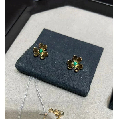 [Moco]FRIVOLE  FLOWER MALACHITE EARRINGS