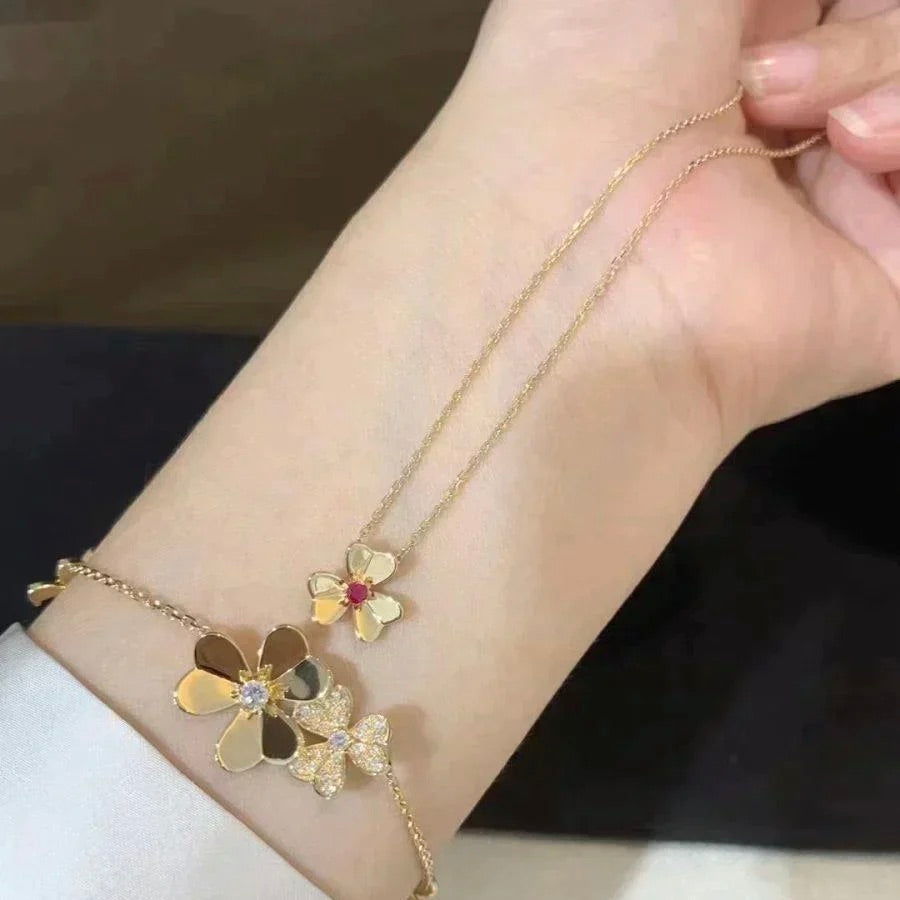 [Moco]FRIVOLE GOLD FLOWER NECKLACE