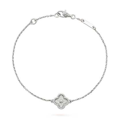 [Moco]CLOVER  SINGLE FLOWER BRACELET SILVER