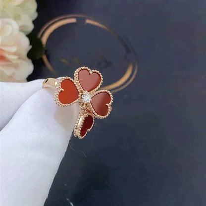 [Moco]SWEET CLOVER CARNELIAN RING