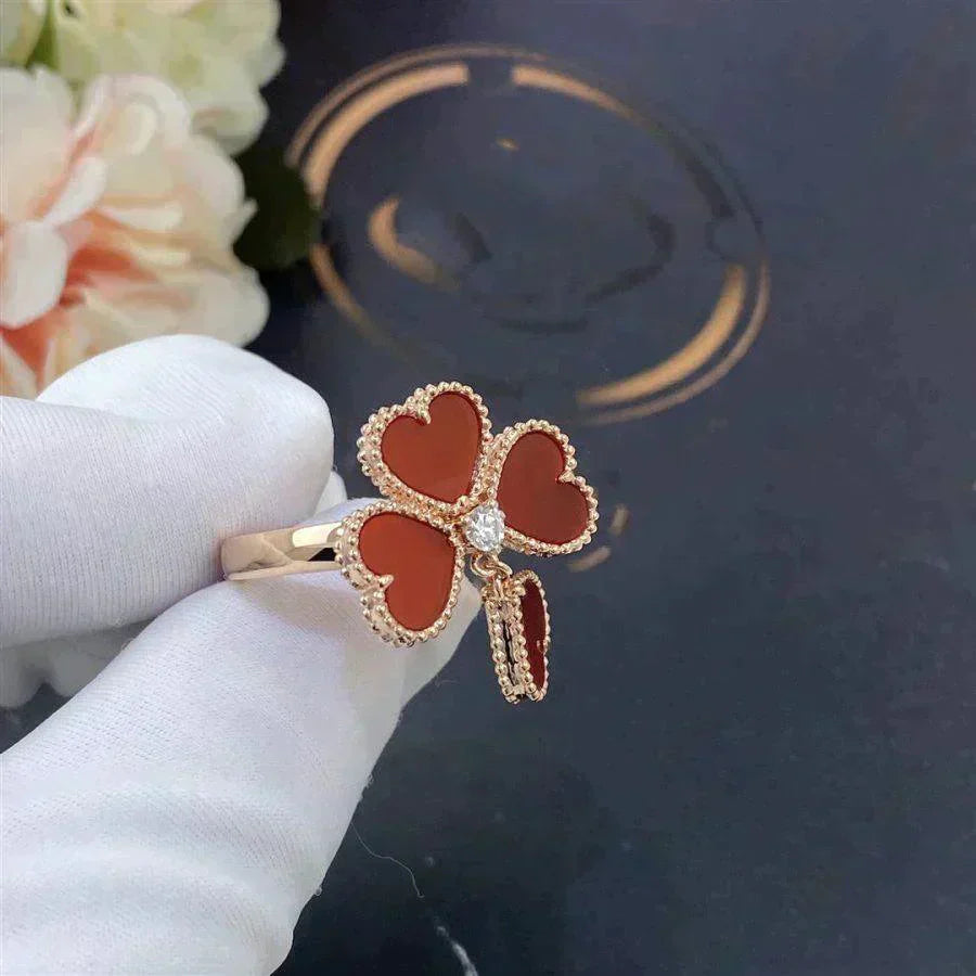 [Moco]SWEET CLOVER CARNELIAN RING