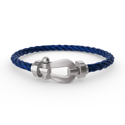 [Moco]FORCE LARGE HORSESHOE NO DIAMOND BRACELET SILVER