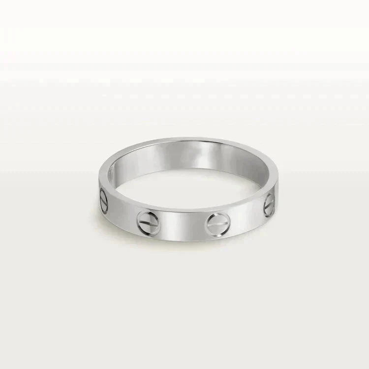 [Moco]LOVE RING 4MM 1 DIAMOND SILVER